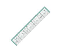 KEARING 12"x2" Metal Edge Acrylic Quilting Ruler - 3mm Thick with Laser Grid, Sewing and Quilting Supplies with Cutting Edge, Non-Slip Backing for Rotary Cutter & Fabric Cutting