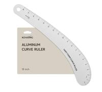 KEARING 18" Aviation Aluminum Hip Curve Ruler - Dual Sided Sewing Tool