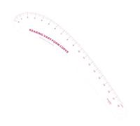 KEARING 18 Inch Clear French Curve Ruler for Pattern Making, Sewing, and Quilting - Transparent, Sandwich Line Scale, Perfect for Fashion Designers and DIY Lovers