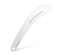 KEARING 18 inch French Curve Ruler, Professional Vary Form Curve Ruler for Sewing, Quilting, Design, 49.7 cm Length, Aviation Aluminum, Single Piece Aluminum Construction
