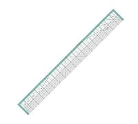 KEARING 18"x2" Professional Quilting Ruler with Steel Edge - 3mm Acrylic for Long Fabric Strips, Rotary Cutting, and Quilt Block Alignment | Center-Find Markings