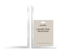 KEARING 24"x14" L-Square Ruler Other Sided Metric 60x35cm for Sewing