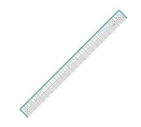KEARING 24"x2" Extra-Long Quilting Ruler with Metal Edge - 3mm Thick Acrylic for King-Size Quilts & Bolt Fabric Cutting | Industrial-Grade Sewing Tool