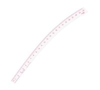 KEARING 24inch Clear French Curve Ruler Vary Form Curve Ruler, Sandwich Line Scale, Hip Curve Ruler, Clear Hip Measuring Curve for Sewing Quilting, Transparent Fashion Designer's Ruler