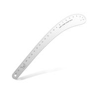 KEARING 24inch French Curve Ruler, Hip Curve Ruler for Pattern Making, Vary Form Curve Ruler Aviation Quality Aluminum Fashion Designer's Ruler for Sewing, Quilting, Design