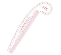KEARING 29" Curve & 16" Straight Styling Design Marking Ruler, Clear Acrylic Hip French Curve Ruler Vary Form Curve Ruler for Sewing Pattern Making, 4 Rulers in 1 Transparent Fashion Designer's Ruler