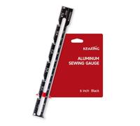 KEARING 6" Sliding Marker Sewing Gauge - Aluminum Seam Hem Gauge Ruler