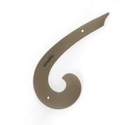 KEARING 9"(23CM) Classic Plastic French Curve Ruler Vary Form Curve Clear Hip Measuring Curve Ruler for Sewing Fashion Pattern Making Dressing Making, Design Supplies