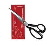KEARING 9 Inch Heavy Duty Fabric Scissors, Professional Tailor Shears for Precision Cutting of Leather, Denim, and Multi-Layer Fabrics for Dressmaking, Sewing, Quilting - 215g / 0.47 lb - Right-Handed