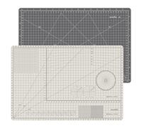 KEARING A3 Self Healing Cutting Mat 12x18 Inch, 3mm Thick Double-Sided High-Contrast Craft Mat with Grid, Premium 5-Ply PVC Cutting Board for Sewing, Quilting, Crafts, 1 PCS