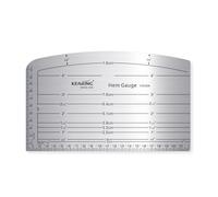 KEARING Aviation Aluminium Hot Hem Gauge, Hot Iron Ruler Hot Press for Sewing Pattern Alterations, Belt and Waistbands