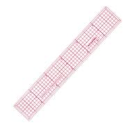 KEARING Clear Fashion Design Ruler - Sewing Graph With Sandwich Line, 1" x 6", Transparent Pattern Making for Dress and Quilting