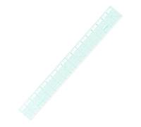 KEARING Clear Graph Fashion Design Ruler with Holes, Sandwich Line, 2 x 18", Zero Centering, Transparent Pattern Grading Dress Making Ruler for Sewing Quilting Design