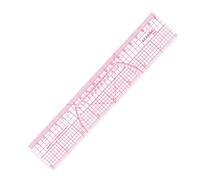 KEARING Clear Graph Ruler, 8'' & 20cm Plastic, Transparent Pattern Making Ruler for Sewing Quilting