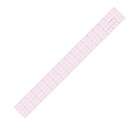 KEARING Clear Sewing Graph Ruler, Sandwich Line, 2 x 18" Transparent Pattern Making Dressmaking Ruler for Sewing and Quilting