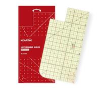 KEARING Hot Hem Ruler for Sewing, 5 x 10 Inch, Patented Heat Resistant Non-Slip Hot Ironing Ruler for Measure, Mark, Fold, Press with Dry or Steam Iron