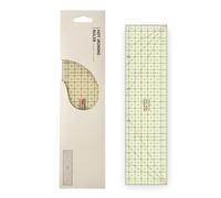 Kearing HR2565 Hot Hem Ruler for Sewing - 25cm x 6.5cm Heat Resistant Non-Slip Ruler for Ironing, Folding, Pressing & Hemming - Translucent Sewing Gauge for Fabric, Quilting & Crafting