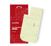 KEARING KEARING Metric Hot Hem Ruler for Quilting Heat Resistant Hot IroningMeasuring Ruler for Sewing Patch Tailor Craft, 20 X 10 CM