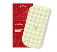 KEARING Metric Hot Hem Ruler for Quilting Heat Resistant Hot IroningMeasuring Ruler for Sewing Patch Tailor Craft, 20 X 10 CM