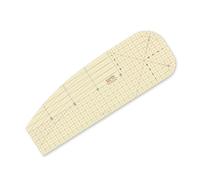 KEARING Metric Hot Hem Ruler for Sewing - 30 x 10cm Large Heat Resistant Non-Slip Ruler for Ironing, Folding & Pressing - Translucent Sewing Gauge with Metric Scale for Fabric, Quilting & Crafting
