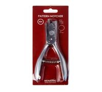 KEARING Multi-purpose Pattern Notcher 50N, 1/4 x 1/16inch Pattern Notcher, 1.3cm Diameter Circular Holes Cutting, Stainless Steel Paper Notcher, Tailor Sewing Pliers Pattern Making Tool