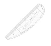 KEARING PATENTED PM6512R Imperial Pattern Master Ruler, Multi-Purpose Designer Ruler, Side Curve, Armhole & Neckhole, Sleeve Curve, Upper & Under Arm Ruler for Sewing, Design, Quilting, Dressmaking