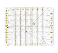 KEARING PATENTED Slotted Quilting Ruler, Non-Slip Stripology Acrylic Ruler for Fabric Cutting (6.5" x 6.5"), Quilting Ruler for Cutting, Sweing, Patchwork