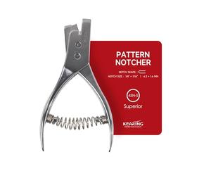 Kearing Pattern Notcher, 1/4 x 1/16inch, Stainless Steel Paper Notcher, Tailor Sewing Pliers Pattern Making Tool for Sewing,Paper (45N-S)