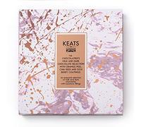 Keats Dark Milk Chocolate Chia, Goji Berries Chocolate Selection Gift Box 16 Pieces 170g Vegetarian and Gluten Free