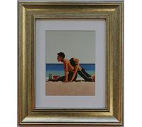 Keats Gallery Beach Lovers by Jack Vettriano Framed Art Print Picture (33cm x 28cm)