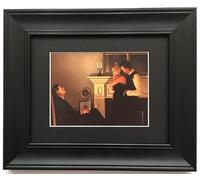 Keats Gallery Beautiful Losers II by Jack Vettriano Framed Erotic Art Print Picture (33cm x 28cm) BLACK EDITION