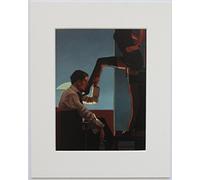 Keats Gallery Night Calls II by Jack Vettriano Mounted Art Print Picture (10" x 8" - 25cm x 20cm) Unframed