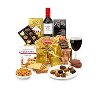 Keats Red Wine Hamper - Premium Red Wine Gift Set with Cabernet Sauvignon, Luxury Chutney, Oatcakes, Chocolates - Birthday Drink Gifts for Men and Women, from Regency Hampers