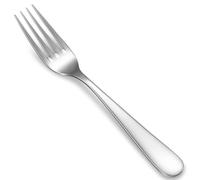 KEAWELL Premium Louise Forks, Set of 4, 18/10 Stainless Steel, Forks Silverware with Round Edge, Exceptional Mirror Finish, Dishwasher Safe (8" Dinner Fork)