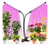 KEAWEO Grow Light, Grow Lights for Indoor Plants, LED Full Spectrum Plant Growing Lamps, Automatic Timer, 10 Dimmable Levels, 3 Spectrum Modes, Adjustable Gooseneck LEDs Grow Light for Gardening