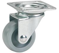 Kebab Helmer Furniture Wheel Caster, 45 x 17 mm (790140 °C), Grey