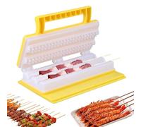 Kebab Press Maker | Portable Manual Press Mould with Sturdy Handle | User-Friendly Multifunctional Barbecue Tools, Easy Cleaning Grill Skewers for Sausage and Meats