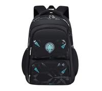 KEBEIXUAN School Backpack for Boys Refrigerator Door Style Opening School Bags Rucksacks for Primary Middle School Teenage Boys Kids, Black