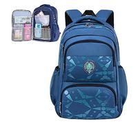 KEBEIXUAN School Backpack for Boys Refrigerator Door Style Opening School Bags Rucksacks for Primary Middle School Teenage Boys Kids