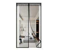 Kebinmaoyi Magnetic Fly Screen Door Curtain No Drill Installation,Automatically Closes, Insect-Proof Mesh Net to Keep Flies, Bugs & Mosquitoes Out 75x180cm