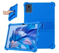 Kebiory Compatible with DOOGEE Tab A9 Pro/DOOGEE Tab A9 10.1 inch Case Soft Silicone Shockproof Hybrid Cover Built in Kickstand Kids Friendly Tablet Protective Shell (Blue)