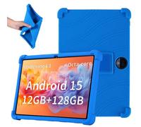 Kebiory Compatible with TUOHAITIME Android 14 Tablet 2025/WXUNJA C5-PTB-LAN/AIRPROTABLET C5-JZB/COLORROOM C5/JIKOCXN C5 11 inch Tablet Case Silicone Hybrid Cover with Stand Kids Friendly (Blue)