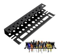 kebitedamai Screwdriver Organizer Wall Mounted Metal Tool Storage Rack, Screwdriver Holder, wWall Tool Rack Organiser, tTool Organizer Racks, for Workshop Shed Workbench Garage Wall Racks