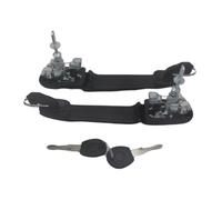 KEBJSBGTD 6N0837207C/D 2PCS Front Left Right Door Handle with 2 Same Keys for Polo 6N 6N1 6N2 Sharan for SE&AT Alhambra Galaxy DH007A Cars Doors Handles