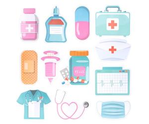 Keboyoe 12 Pack Funny Nurse Sticky Notes Nursing Self Stick Notes Pads Medical Themed Cute Memo Pads Blue Notepads Booklet Nurse Gifts for Hospital School Office Records Checklist Supplies