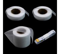 Keboyoe 3 Rolls Double Sided Iron on Hemming Tape for Curtains 20/60mm*25m White Wonder Web Hemming Tape Iron on Tape Roll Fabric Fusing Tape with 1 Tape Measure for Curtain Jeans Trousers Clothes