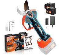 Kebtek 35mm Electric Secateurs with 2× 2Ah 21V Battery for Garden Pruning