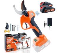 Kebtek Electric Secateurs Cordless Rechargeable Electric Scissor 40mm, Battery Powered Pruning Shears 4000mAh Batteries 1.6'' Power Pruner Heavy Duty Professional Garden Tool