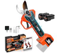 Kebtek Professional Electric Pruning Shears 2025 New, 16.8V 30mm Electric Pruner 2x2500mAh Batteries 8-10H Runtime Safety Switch, Pruning Shears Heavy Duty for Tree, Branch & Rose