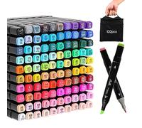 Kebuye Alcohol Markers Set, Dual Tips Blender Art Markers for Drawing Sketching Coloring Artist Pens and Underlining, Professional Permanent Sketch Markers for Kids Adult Coloring